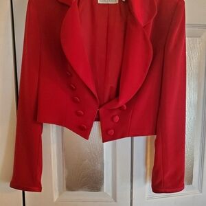 Oleg Cassini Wine Bolero Size 8